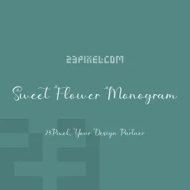 Sweet Flower Monogram